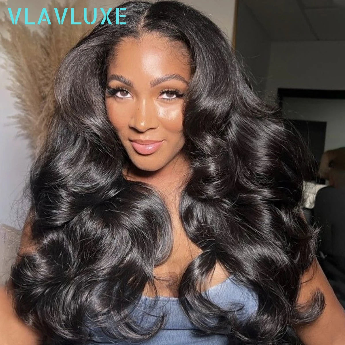 Super Double Drawn Remy Glueless 400 Density Wig Bouncy Curly 13x6 HD Lace Front Wigs 100% Human Hair Preplucked Brazilian Wig
