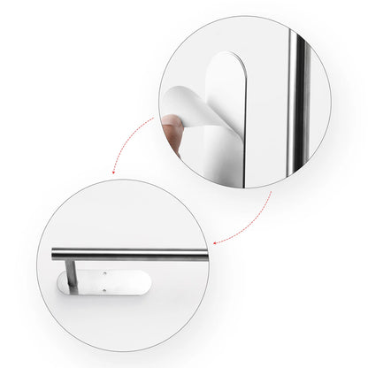 Adhesive Toilet Paper Holder Stainless Steel Tissue Hanger Waterproof Toilet Paper Stand Bathroom Accessories Paper Towels Hold