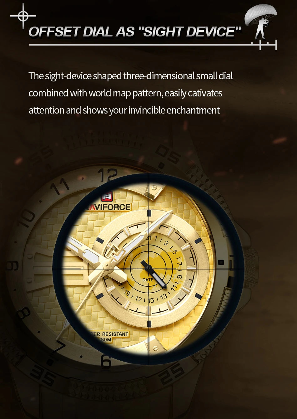 NAVIFORCE Brand Fashion Men's Quartz Watches Waterproof