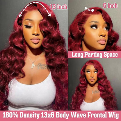 Body Wave 13x6 HD Lace Frontal Wigs Human Hair Colored Chocolate Brown Lace Front Wig 30 36 Inch Replacement Wig For Black Women