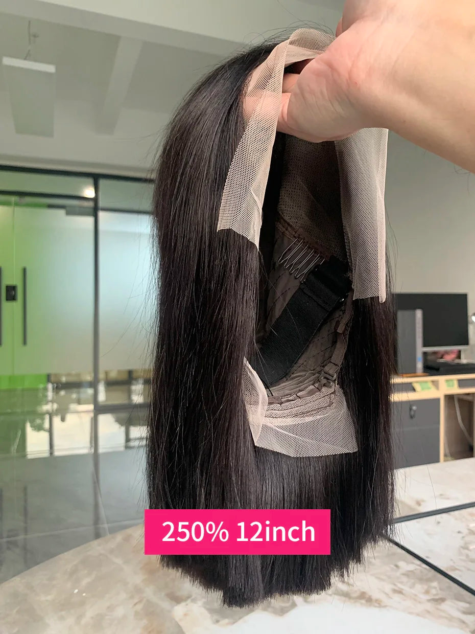 2x6 5x5 250 Density Raw 15A Bob Glueless Lace Wig Ready To Go Vietnamese Hair Original Super Double Drawn Closure Human Hair Wig