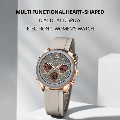 NAVIFORCE Luxury Elegant Women Watch Double Display Waterproof
