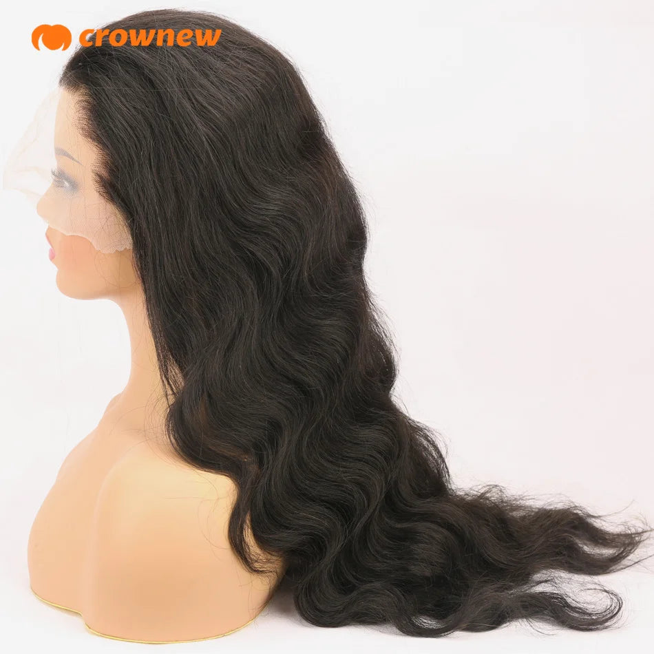 Body Wave Human Hair Wigs 13x6 HD Lace Frontal Wig 13X4 Lace Front Human Hair Wig 200% Pre Plucked Body Wave Wigs Human Hair 34"