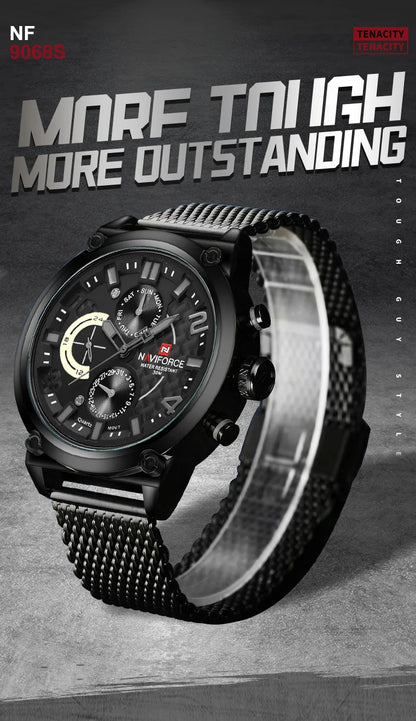 NAVIFORCE Black Luxury Men Watch