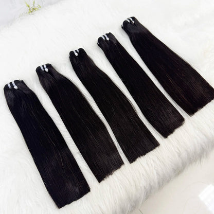 15A Raw Hair Bundles Double Drawn Vietnamese Bone Straight Human Hair Bundles Unprocessed Virgin Hair Extensions for Women