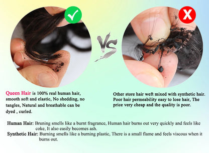 Queen Hair Products Brazilian Natural Wave More Wave Bundles With Closure 100% Virgin Human Raw Hair Bundles With Lace Closure