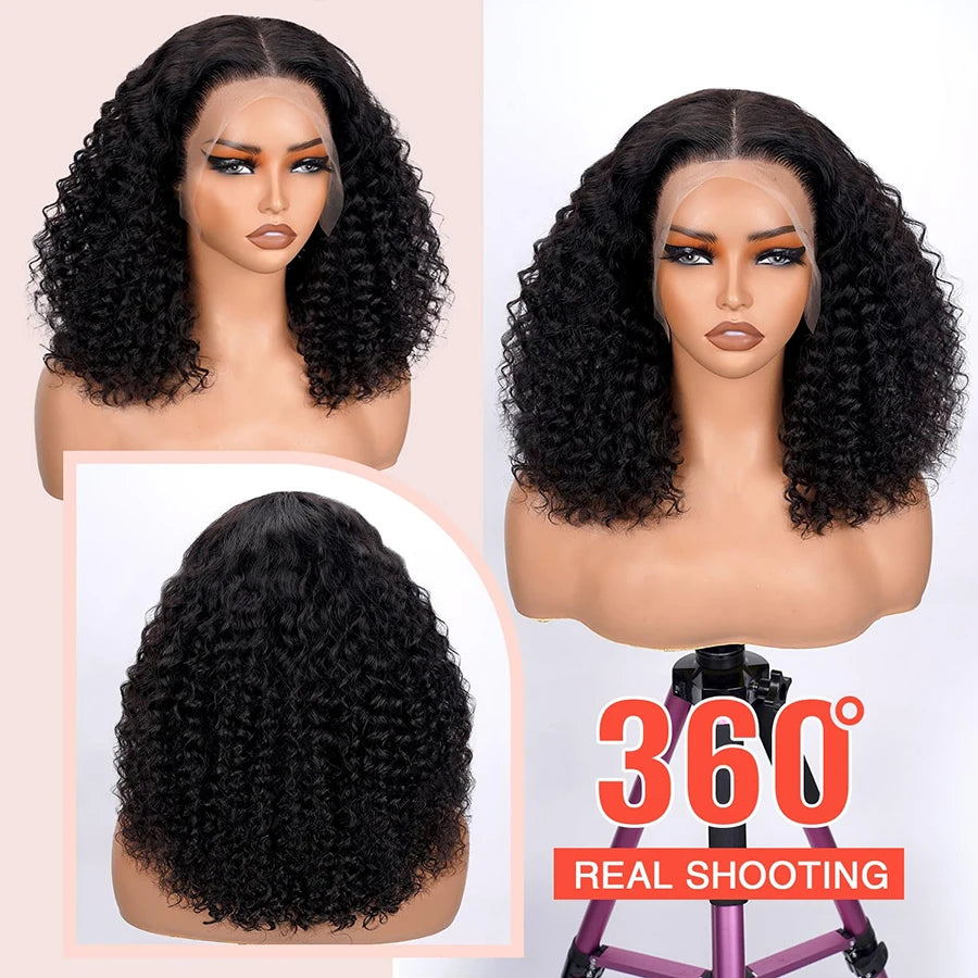 Deep Wave Lace Front Wigs Human Hair 13x4 HD Lace