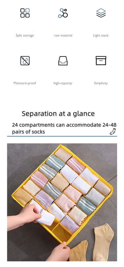 Underwear Organizer Socks Pants Bra Storage Box Cabinets Wardrobe Clothes Drawer Organizer Storage Organization For Bedroom