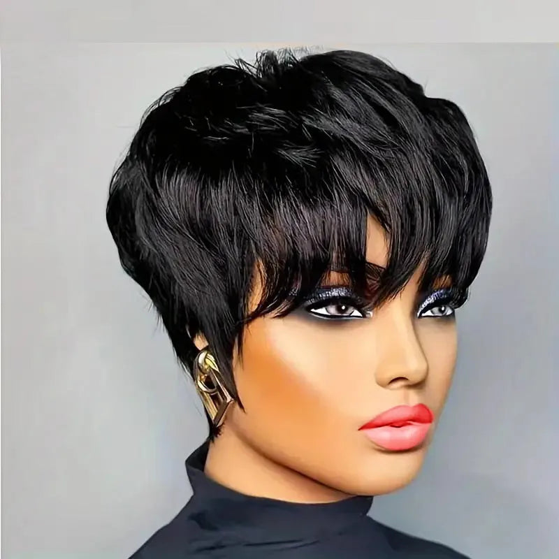 Pixie Cut Wigs Human Hair Short Bob 9A Brazilian