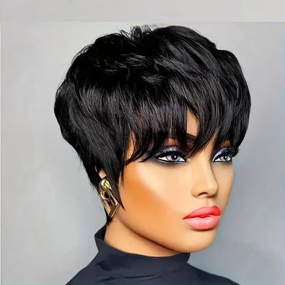 Pixie Cut Wigs Human Hair Short Bob 9A Brazilian