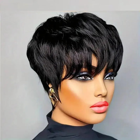 Pixie Cut Wigs Human Hair Short Bob 9A Brazilian