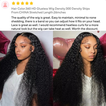 400 Density Lace Wig Human Hair Wear and Go Glueless Deep Water Wave Curly Human Hair Full Head Hd Lace Frontal Pre Plucked Wigs