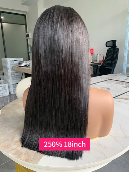 2x6 5x5 250 Density Raw 15A Bob Glueless Lace Wig Ready To Go Vietnamese Hair Original Super Double Drawn Closure Human Hair Wig