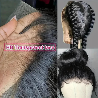 250 Density 360 Full Lace Wig Human Hair Pre Plucked Raw Hair Wig Brazilian Bone Straight Wigs Human Hair 100% Natural Hairline