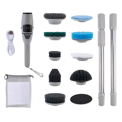 Electric Cleaning Brush 10in1 Multifunctional Wireless Spin Cleaning Brush for Bathroom