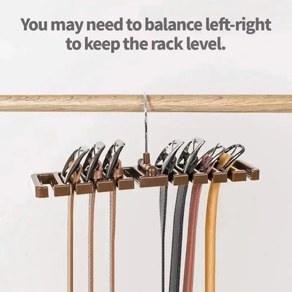 1PCS Tie Belt Hanger Wardrobe Belt Rotating Organizer Rack