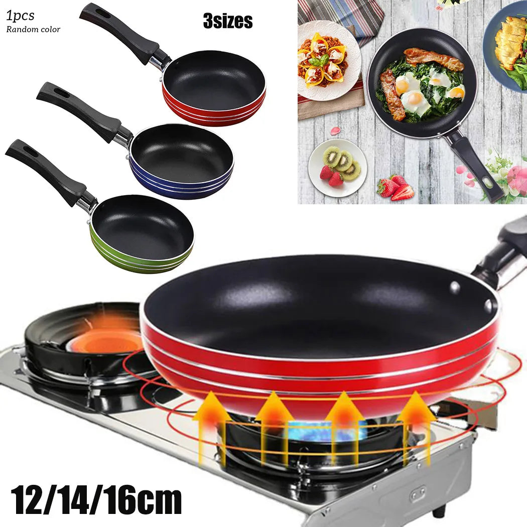 12cm/14cm/16cm Mini Frying Pan Non-Stick Steel