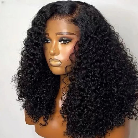 Kinky Curly Wigs 13x4 HD Lace Frontal Wig Glueless Human Hair