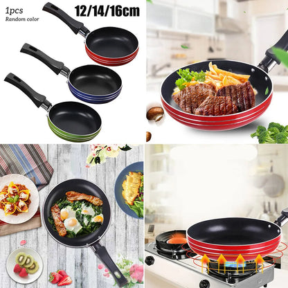 12cm/14cm/16cm Mini Frying Pan Non-Stick Steel