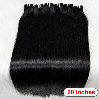 15A Raw Hair Bundles Double Drawn Vietnamese Bone Straight Human Hair Bundles Unprocessed Virgin Hair Extensions for Women