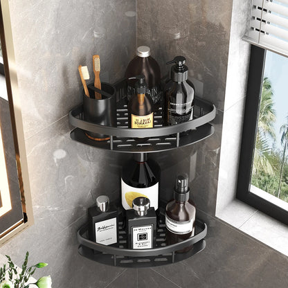 Wall mounted shower shampoo rack bathroom rack towel rack diamond free stand tripod wall hanging corner rectangular stand