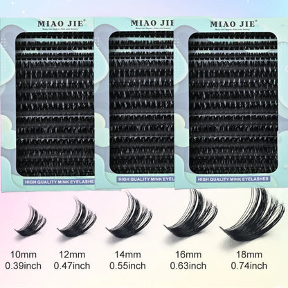 DD Curl Eyelashes Extension Natural Thick Mink Faux Eyelash 3D Fluffy