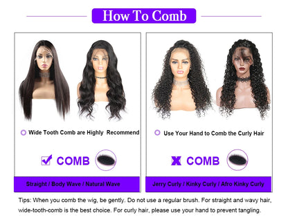 Glueless Short Bob Straight Wigs Human Hair 13×4/13×6 HD Lace Frontal Wigs Wear And Go 360 HD Transparent Lace Human Hair Wigs