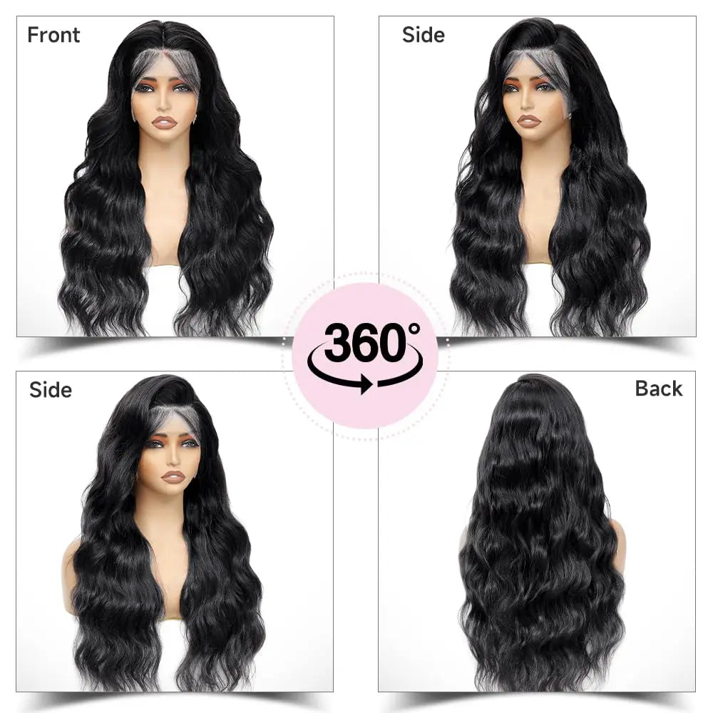 Body Wave 13x6 HD Lace Frontal Wigs Human Hair Colored Chocolate Brown Lace Front Wig 30 36 Inch Replacement Wig For Black Women