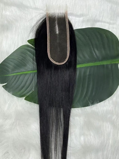 16A Vietnamese Double Drawn Bone Straight Bundles with Lace Closure Raw Hair Bundles Raw Hair
