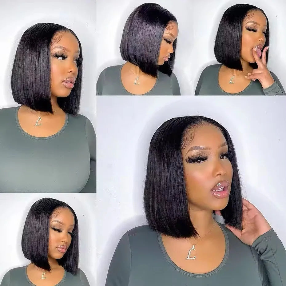2x6 5x5 250 Density Raw 15A Bob Glueless Lace Wig Ready To Go Vietnamese Hair Original Super Double Drawn Closure Human Hair Wig
