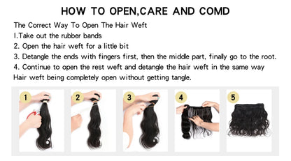 Ombre Color Body Wave Human Hair Bundles with closure 100% Unprocessed Virgin Hair 1b/4/27 Colored Bundles human Hair Extension