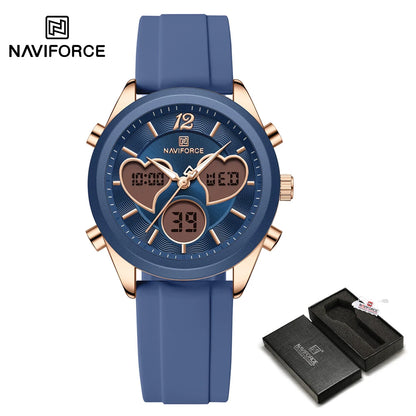 NAVIFORCE Luxury Elegant Women Watch Double Display Waterproof