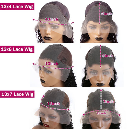 Luvin Loose Wave 13x6 HD Lace Frontal Wigs Loose Waves Wig Human Hair Brazilian Loose Deep Wave Curly Wigs Human Hair For Women