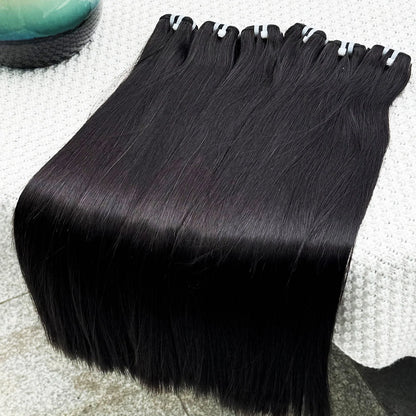 15A Raw Hair Bundles Double Drawn Vietnamese Bone Straight Human Hair Bundles Unprocessed Virgin Hair Extensions for Women