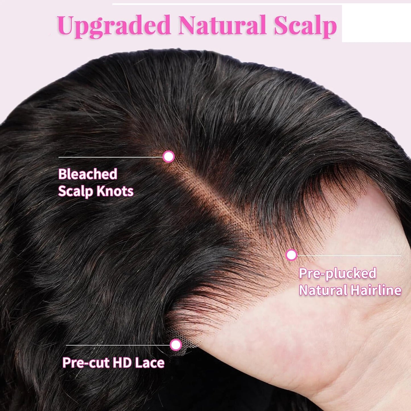 13x4 Lace Frontal Wig Human Hair Short Bob Wig Body Wave 4x4 HD