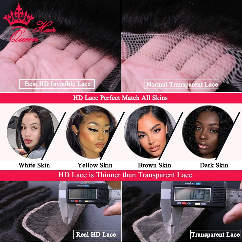 Real Invisible HD Lace Wigs Deep Curly Wave Natural Hairline Human Raw Hair Wigs Indian Pre plucked Lace Front Human Hair Wigs