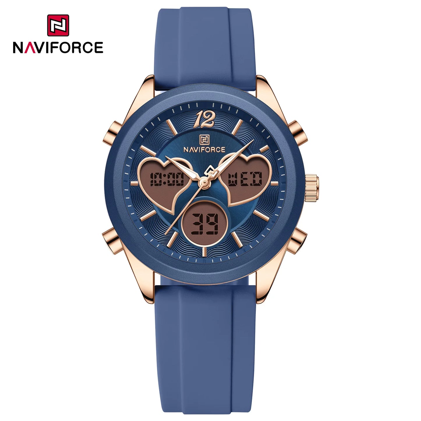 NAVIFORCE Luxury Elegant Women Watch Double Display Waterproof