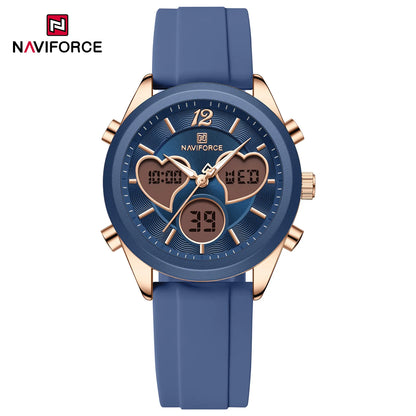 NAVIFORCE Luxury Elegant Women Watch Double Display Waterproof