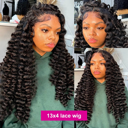 Luvin Loose Wave 13x6 HD Lace Frontal Wigs Loose Waves Wig Human Hair Brazilian Loose Deep Wave Curly Wigs Human Hair For Women