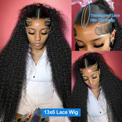 Xcurly 30 inch Loose Deep Wave Glueless 5x5 Ready to Wear Lace Closure Wig Pre Plucked Water Curly HD Lace Front Human Hair Wigs