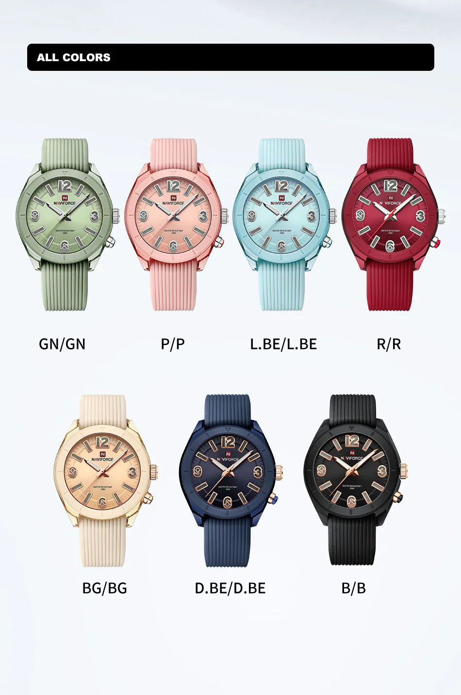 NAVIFORCE Women Fashion Watch Waterproof Personality Ladies Quartz