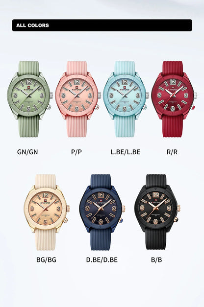 NAVIFORCE Women Fashion Watch Waterproof Personality Ladies Quartz