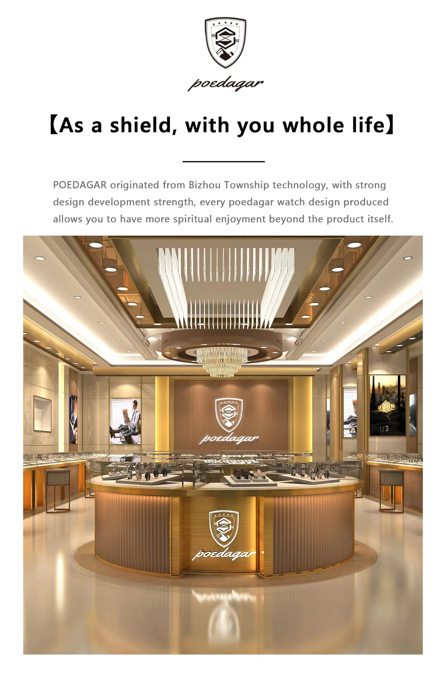 POEDAGAR Luxury Watch for Woman Waterproof Stainless Steel Quartz