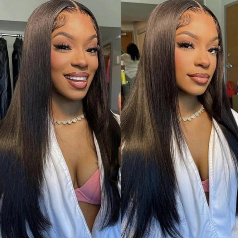 Bone Straight Wigs 100% Human Hair Wigs HD Lace Frontal Wig 13x6