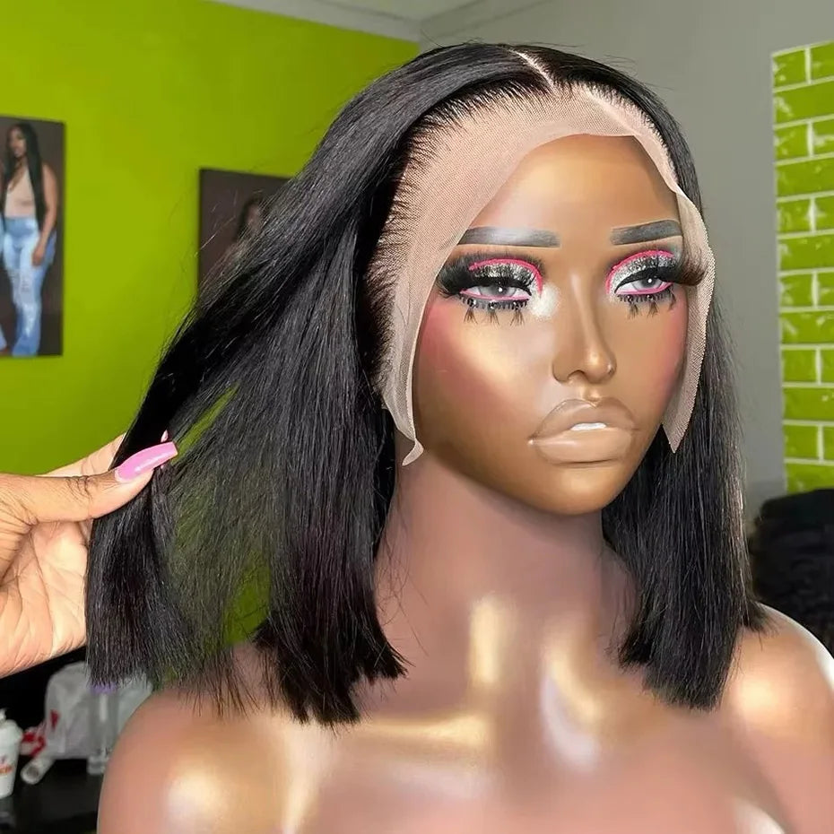 2x6 5x5 250 Density Raw 15A Bob Glueless Lace Wig Ready To Go Vietnamese Hair Original Super Double Drawn Closure Human Hair Wig