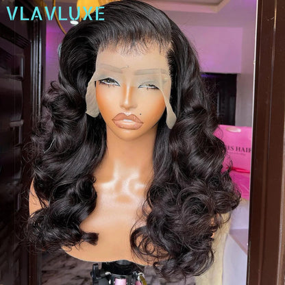 Super Double Drawn Remy Glueless 400 Density Wig Bouncy Curly 13x6 HD Lace Front Wigs 100% Human Hair Preplucked Brazilian Wig