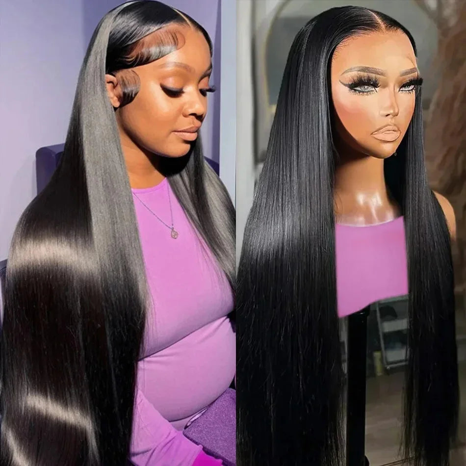 Bone Straight Wigs 100% Human Hair Wigs HD Lace Frontal Wig 13x6