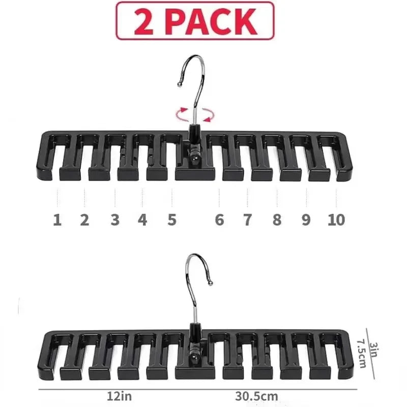 1PCS Tie Belt Hanger Wardrobe Belt Rotating Organizer Rack