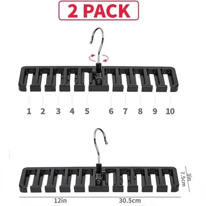 1PCS Tie Belt Hanger Wardrobe Belt Rotating Organizer Rack