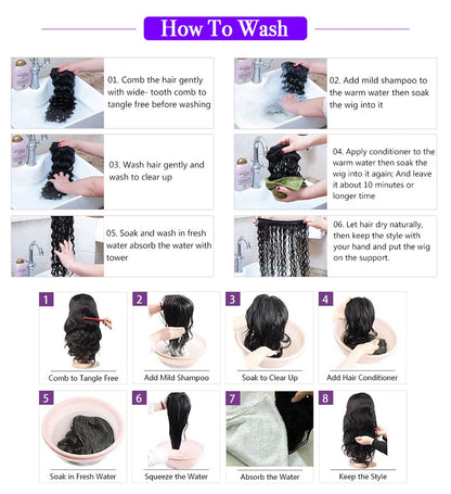 Invisible Strap 300 400 Density Deep Curly 360 Lace Front Wig Preplucked 36 38 Inch 360 HD Full Lace Wig Human Hair Glueless Wig